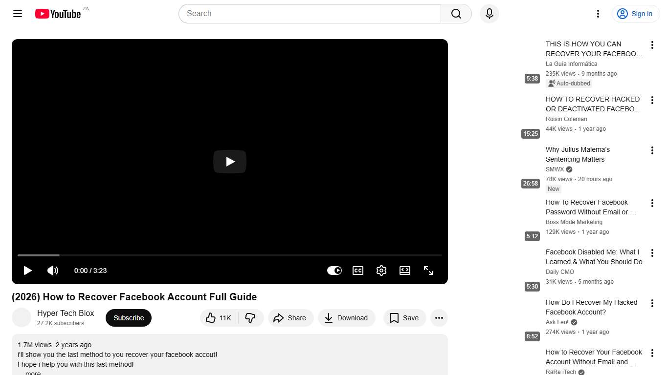 (2026) How to Recover Facebook Account Full Guide - YouTube